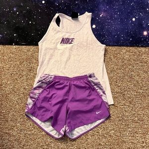 Girls Nike shirt and short set